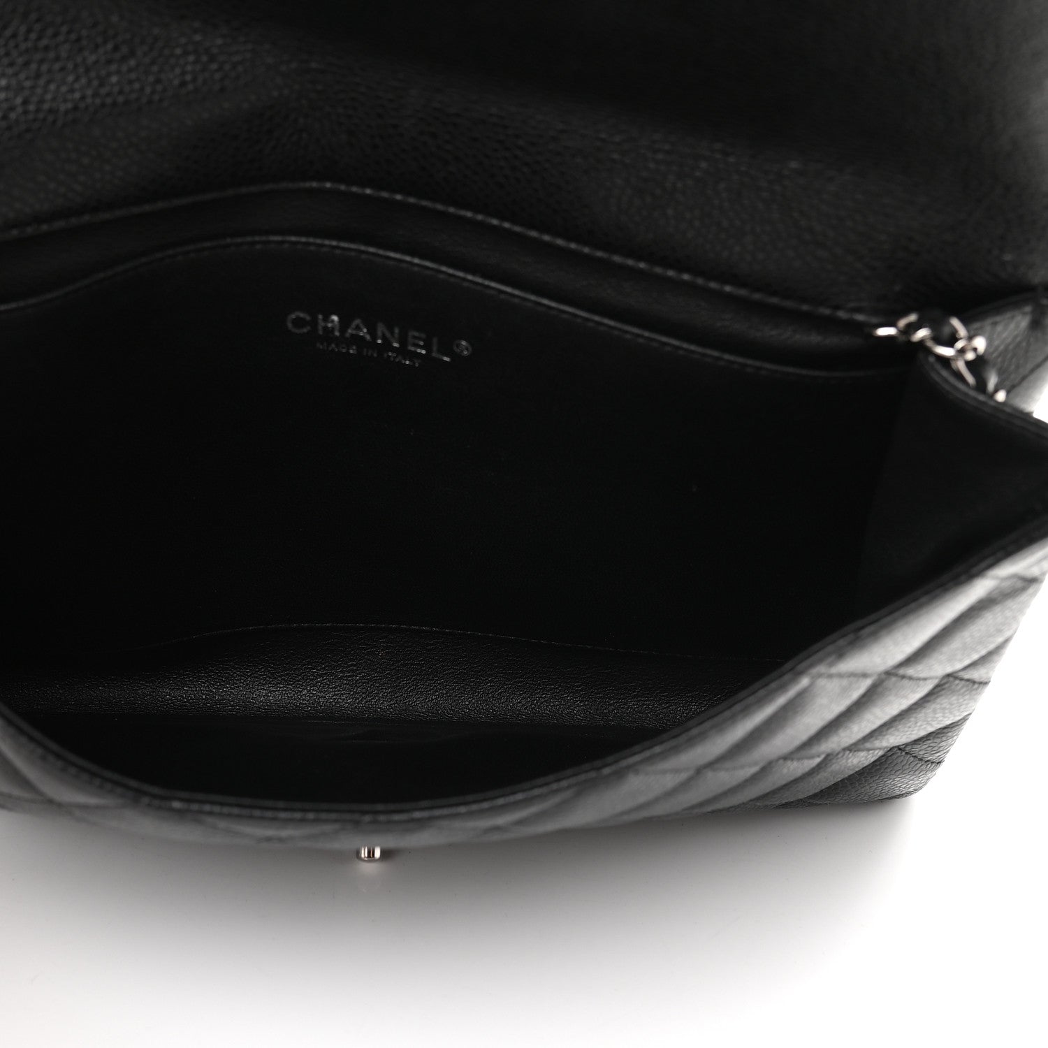 Chanel Caviar Quilted Clutch With Chain Flap Black 5 of 9