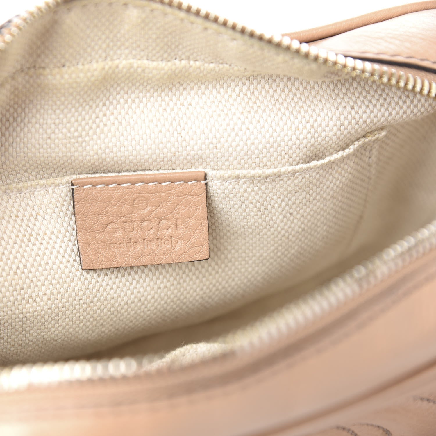 Gucci Pebbled Calfskin Small Soho Disco Bag Camelia 5 of 13
