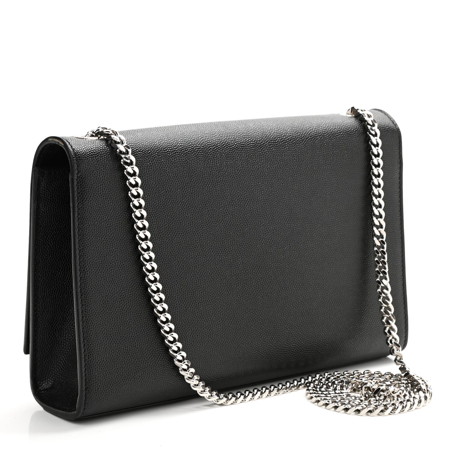Grain De Poudre Medium Classic Monogram Kate Satchel Black