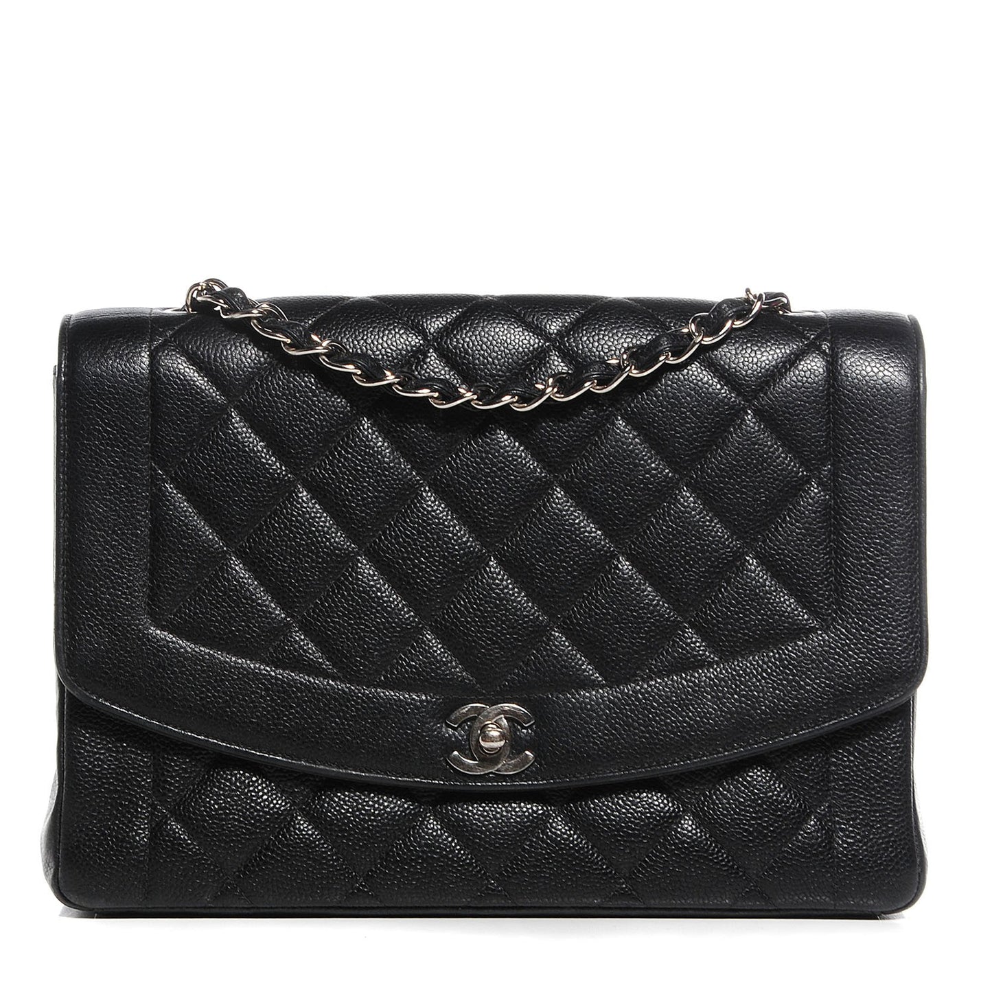 Caviar Quilted Jumbo Single Flap Black