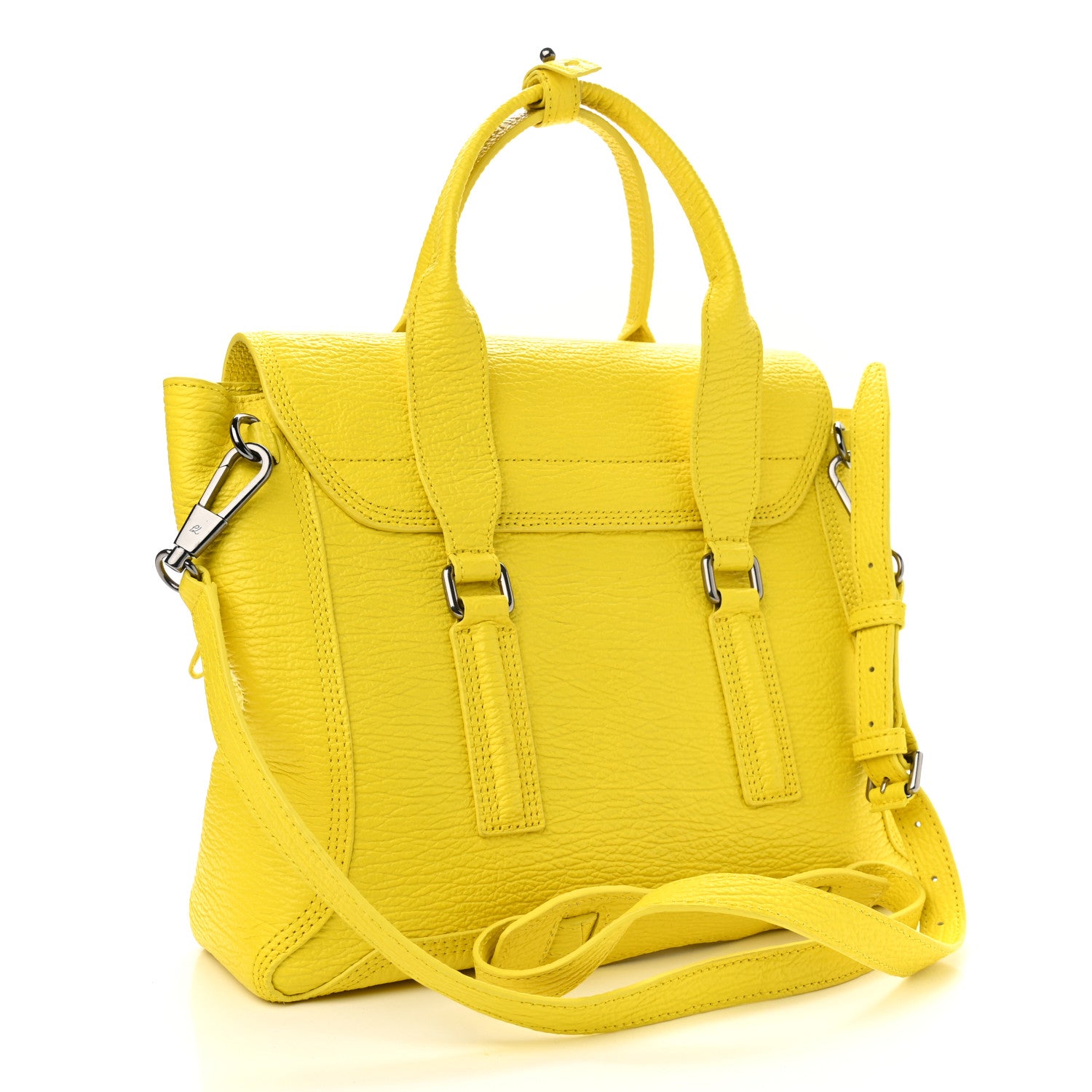 3.1 Phillip Lim Textured Calfskin Medium Pashli Satchel Electric yellow 2 of 16