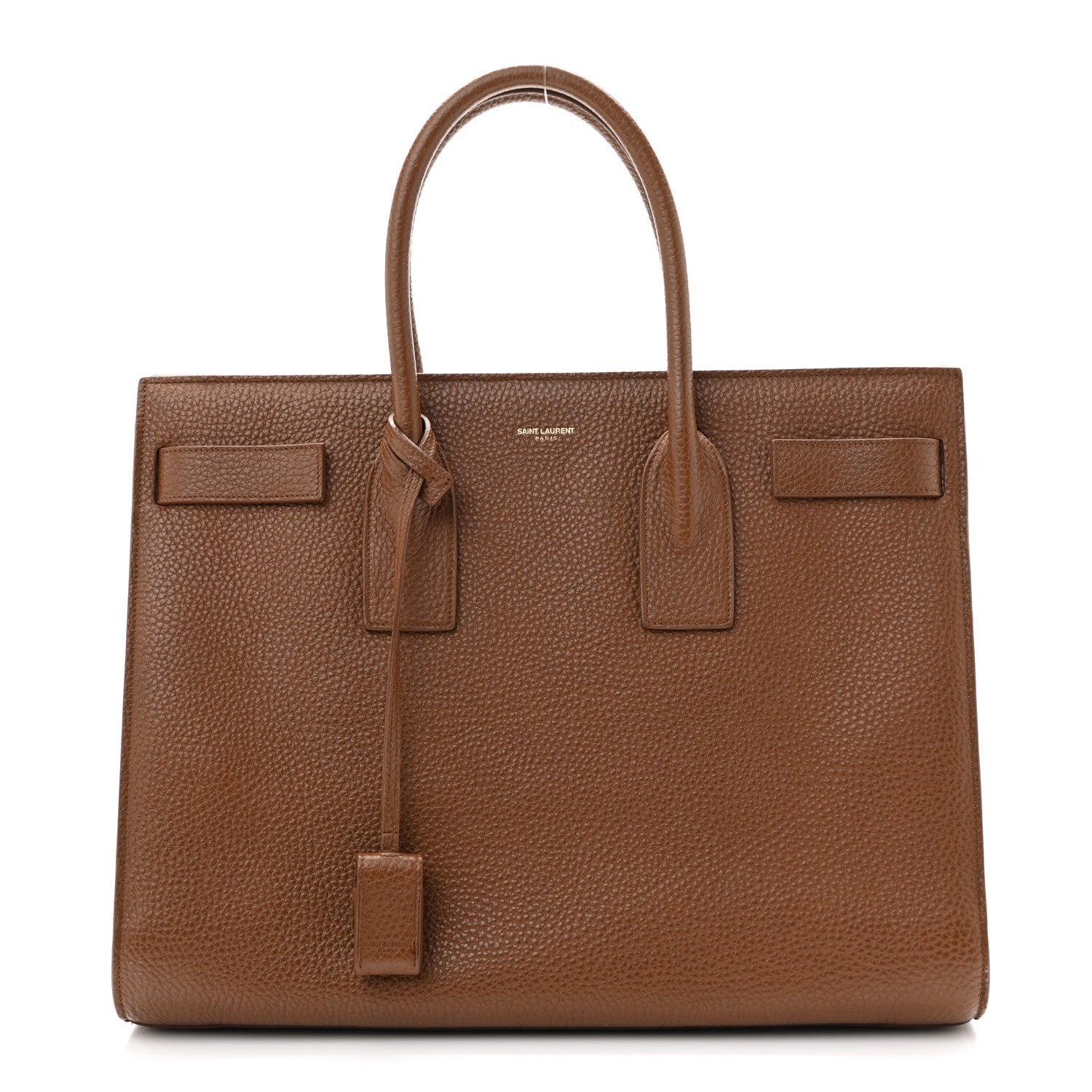 Saint Laurent Grained Calfskin Large Souple Sac De Jour Carryall Cinnamon 1 of 14