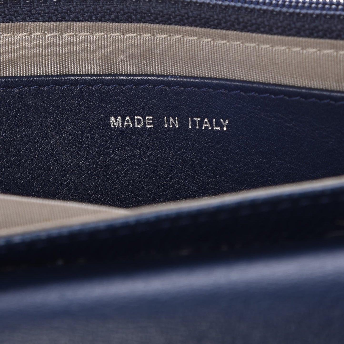 Caviar Half Moon Wallet On Chain WOC Navy