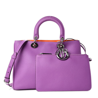 Christian Dior Bullcalf Medium Diorissimo Tote Parme 1 of 12