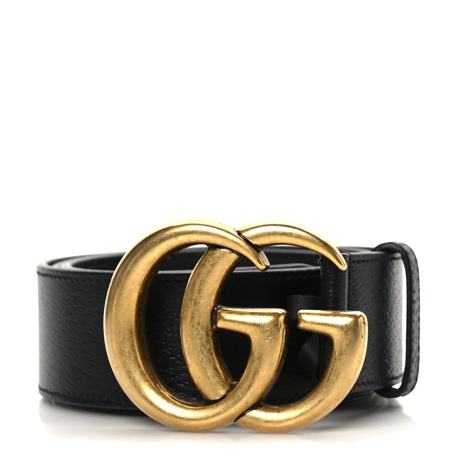 Gucci Textured Calfskin Double G 40mm Belt 85 34 Black 1 of 5