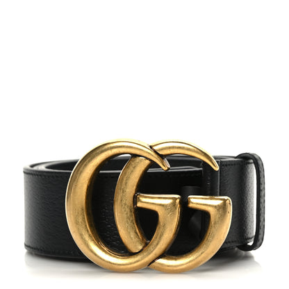 Gucci Textured Calfskin Double G 40mm Belt 85 34 Black 1 of 5