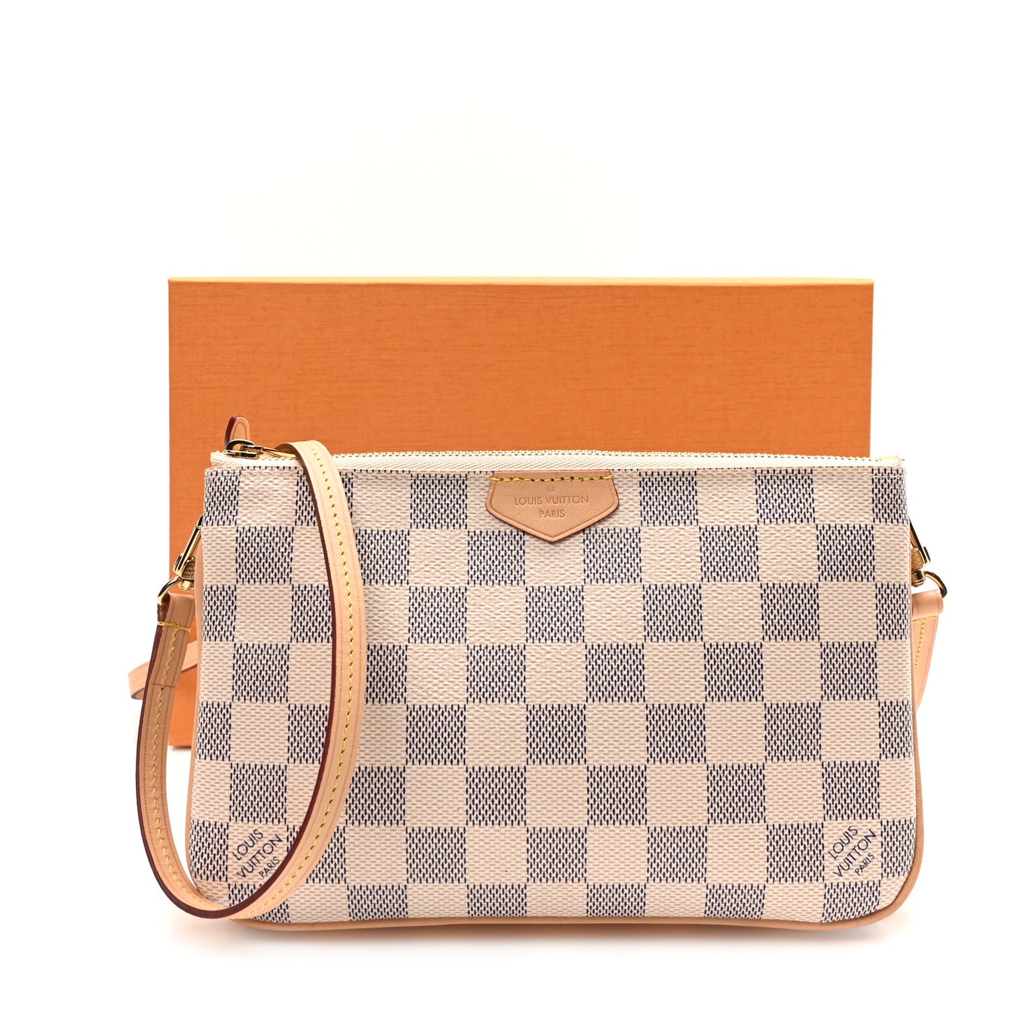 Damier Azur Double Zip Pochette