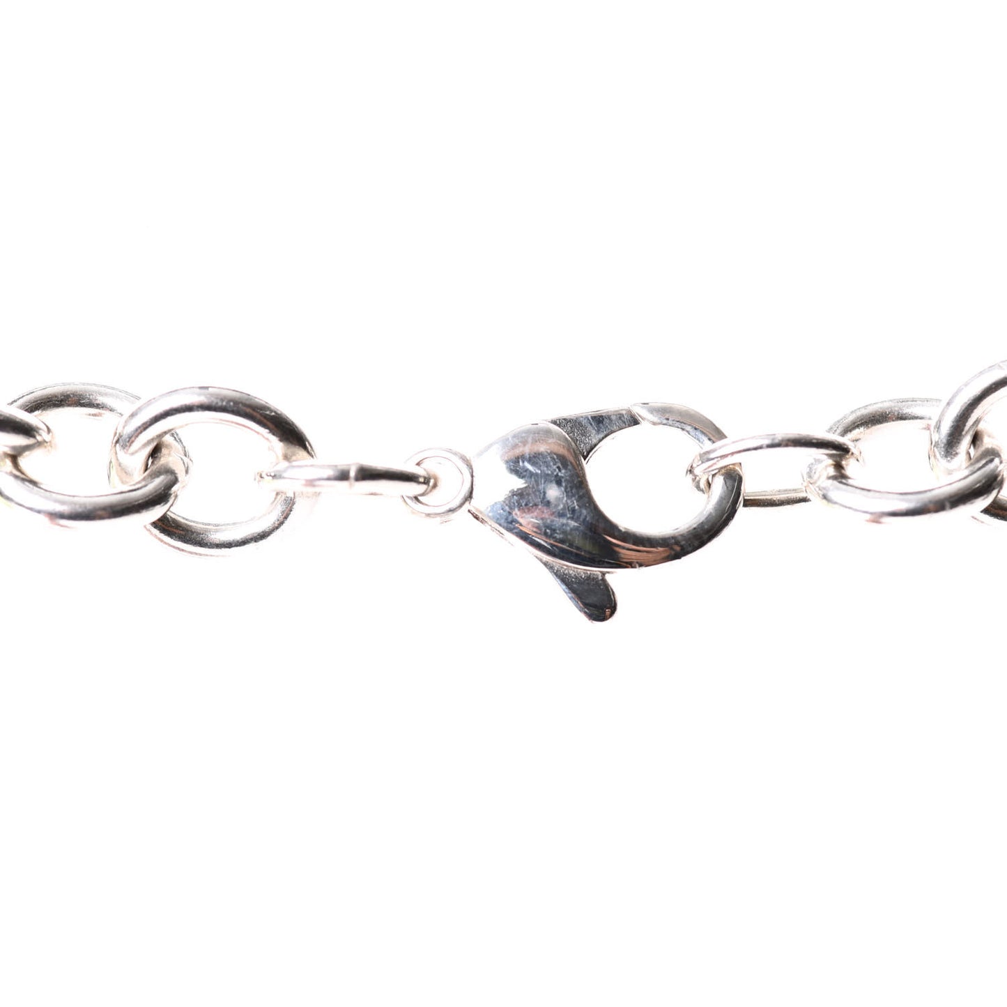 Sterling Silver Heart Tag Necklace