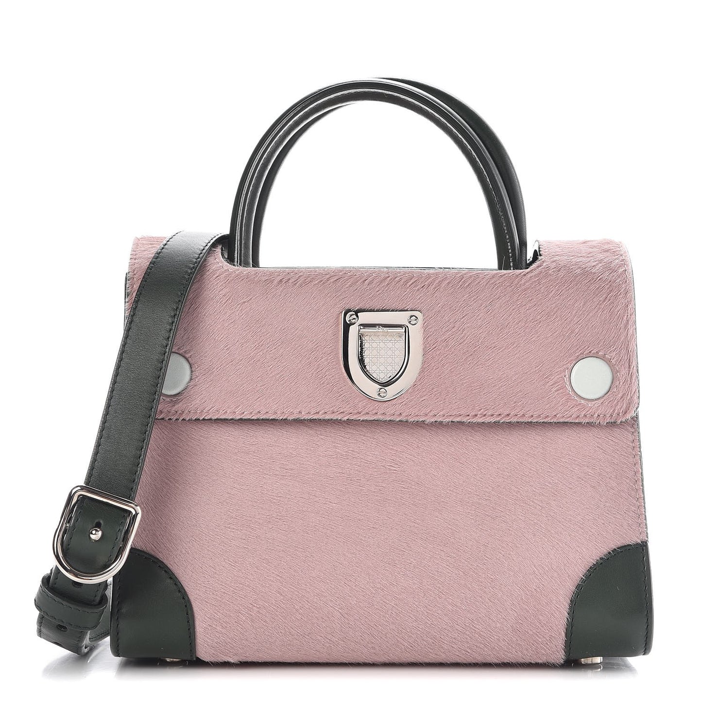 Calf Hair Calfskin Tri-Color Mini Diorever Flap Pink