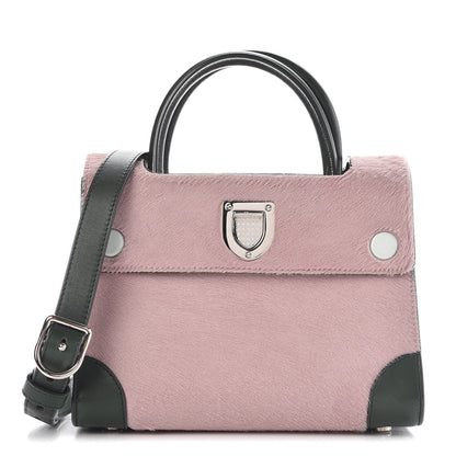 Christian Dior Calf Hair Calfskin Tri-Color Mini Diorever Flap Pink 1 of 9