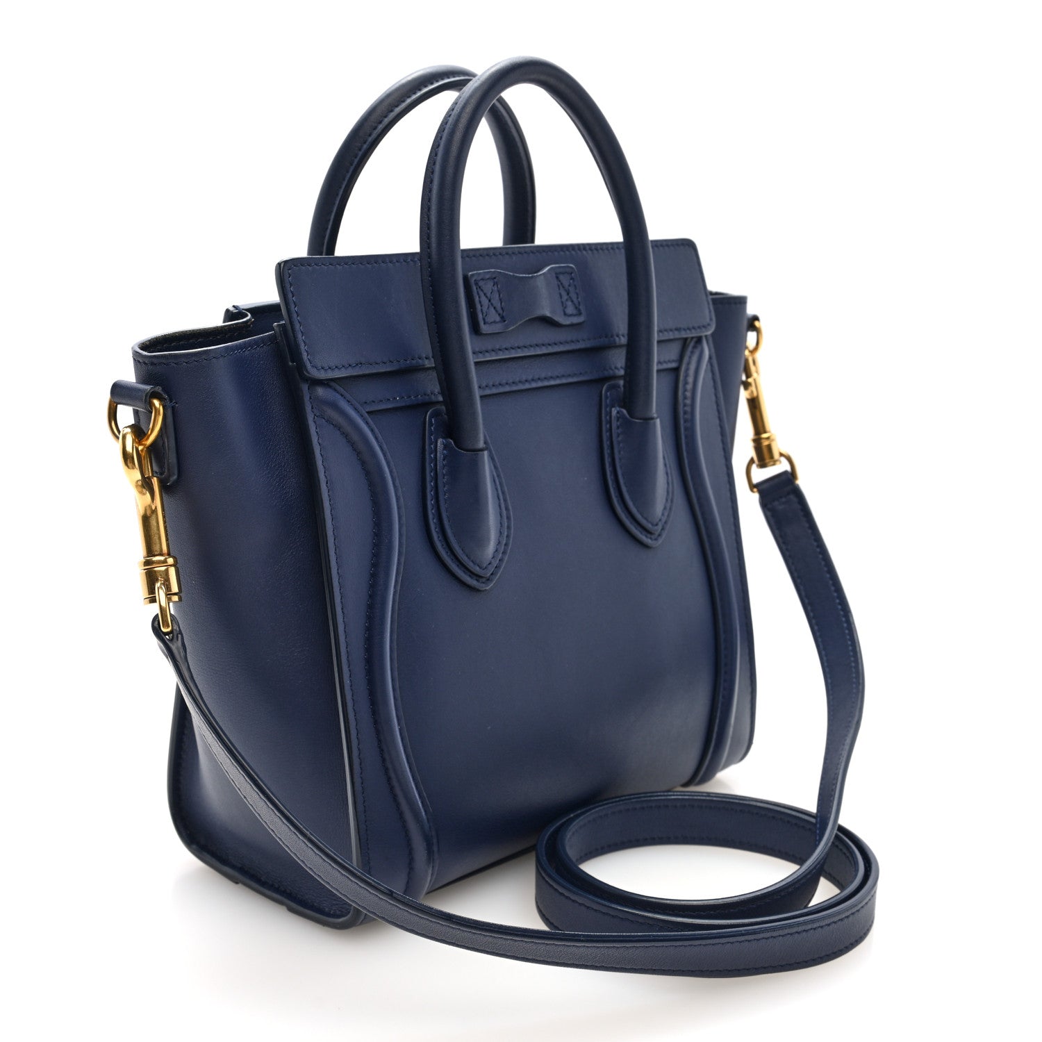 Celine Smooth Calfskin Nano Luggage Ink 3 of 9