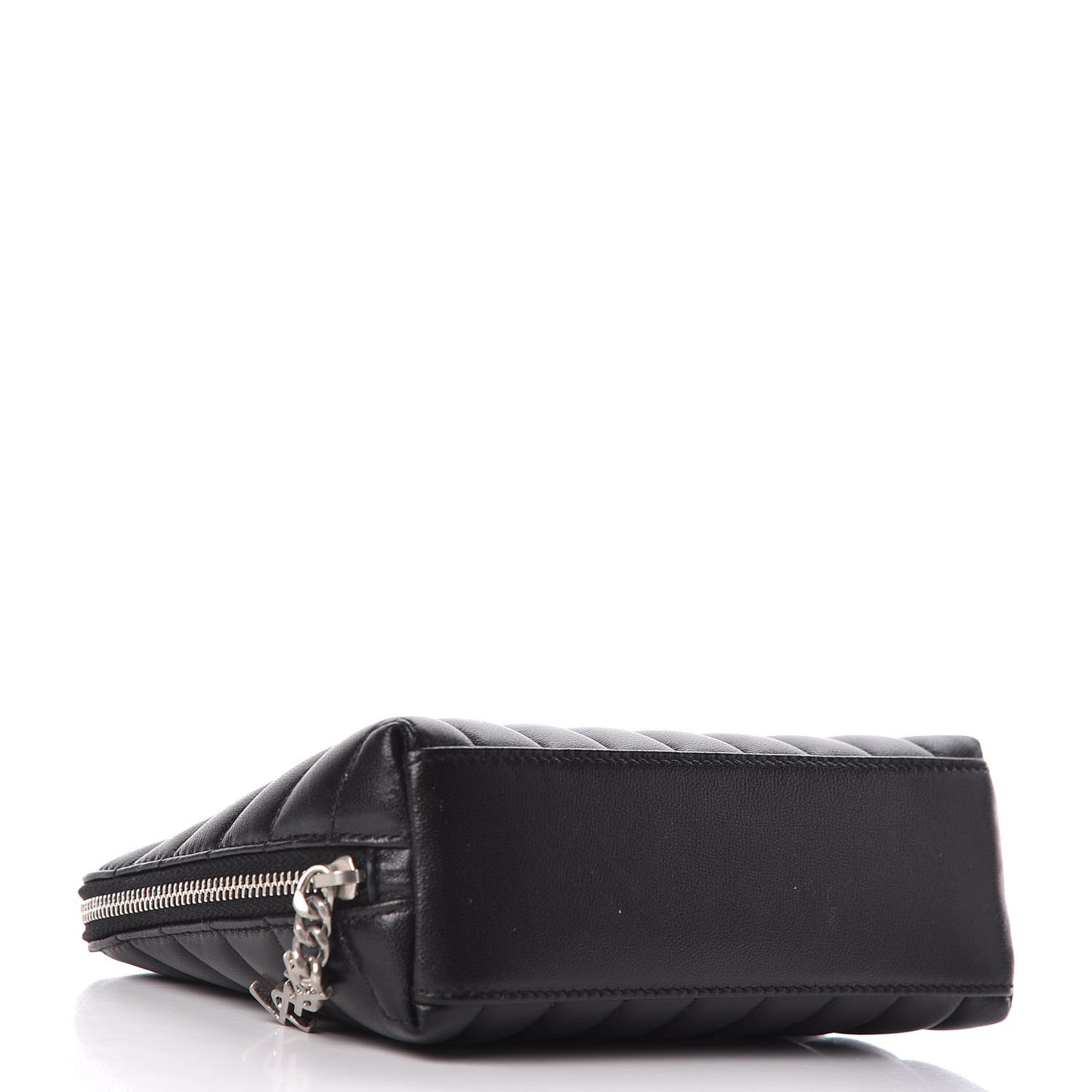 Lambskin Matelasse Cosmetic Case Black