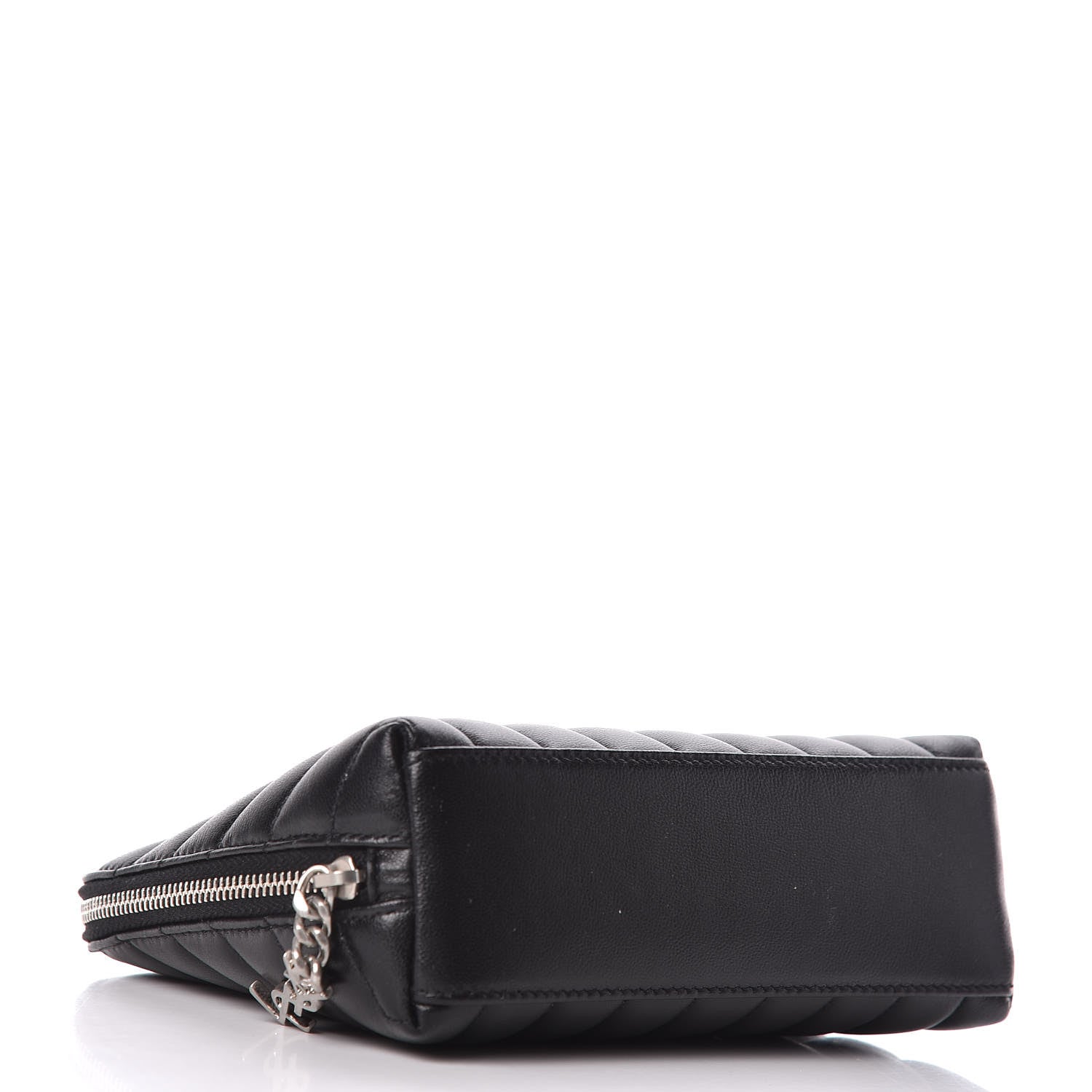 Saint Laurent Lambskin Matelasse Cosmetic Case Black 4 of 10