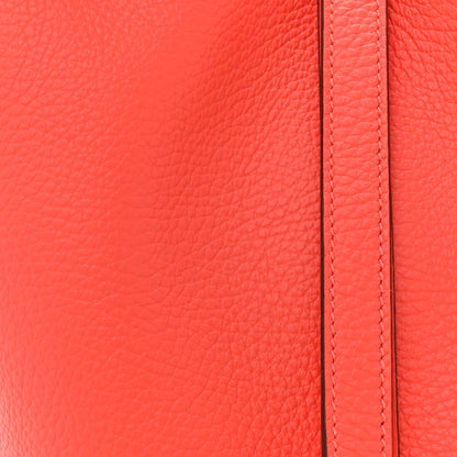 Hermes Taurillon Clemence Picotin Lock 18 PM Rose Texas 8 of 11