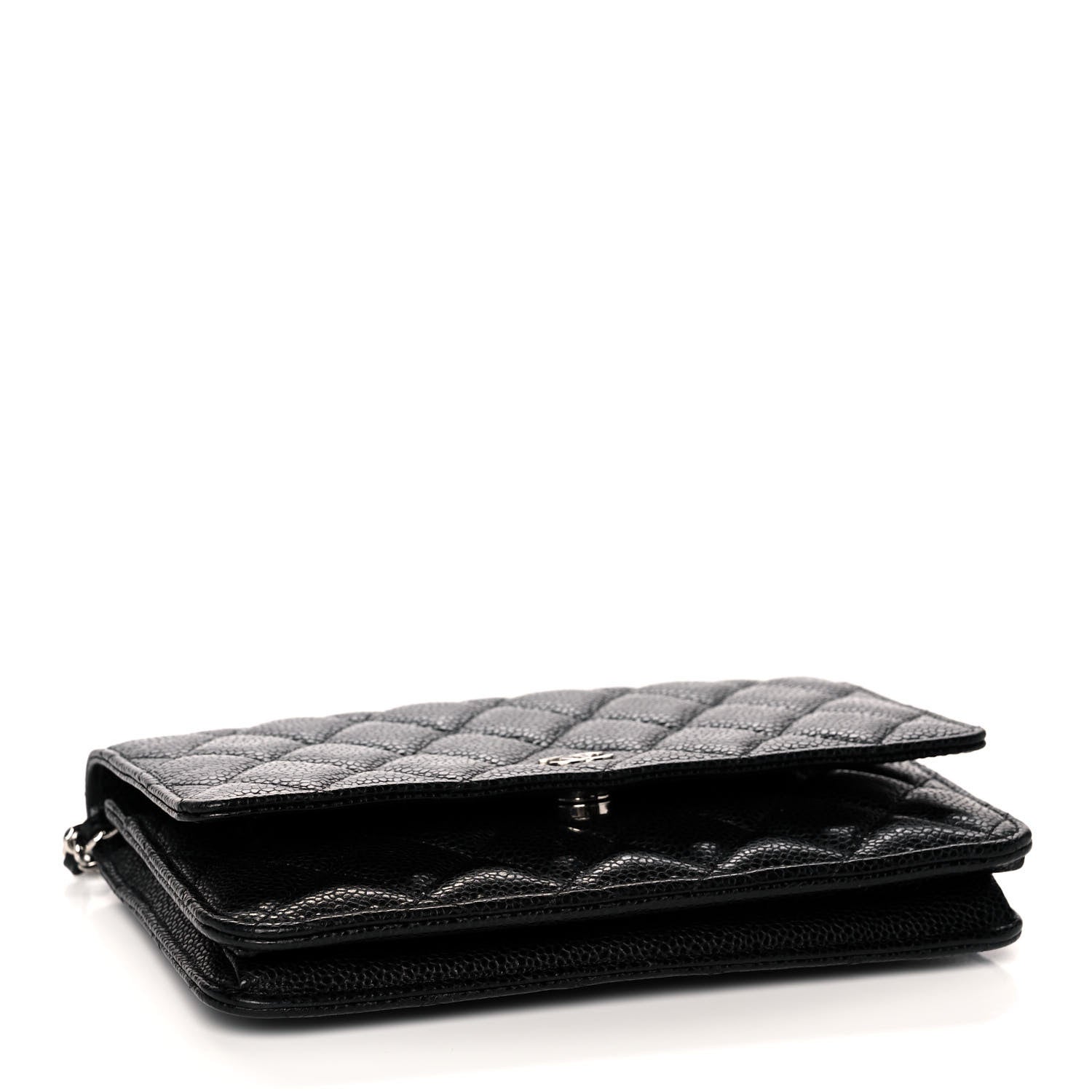 Chanel Caviar Quilted Wallet On Chain WOC Black 4 of 14