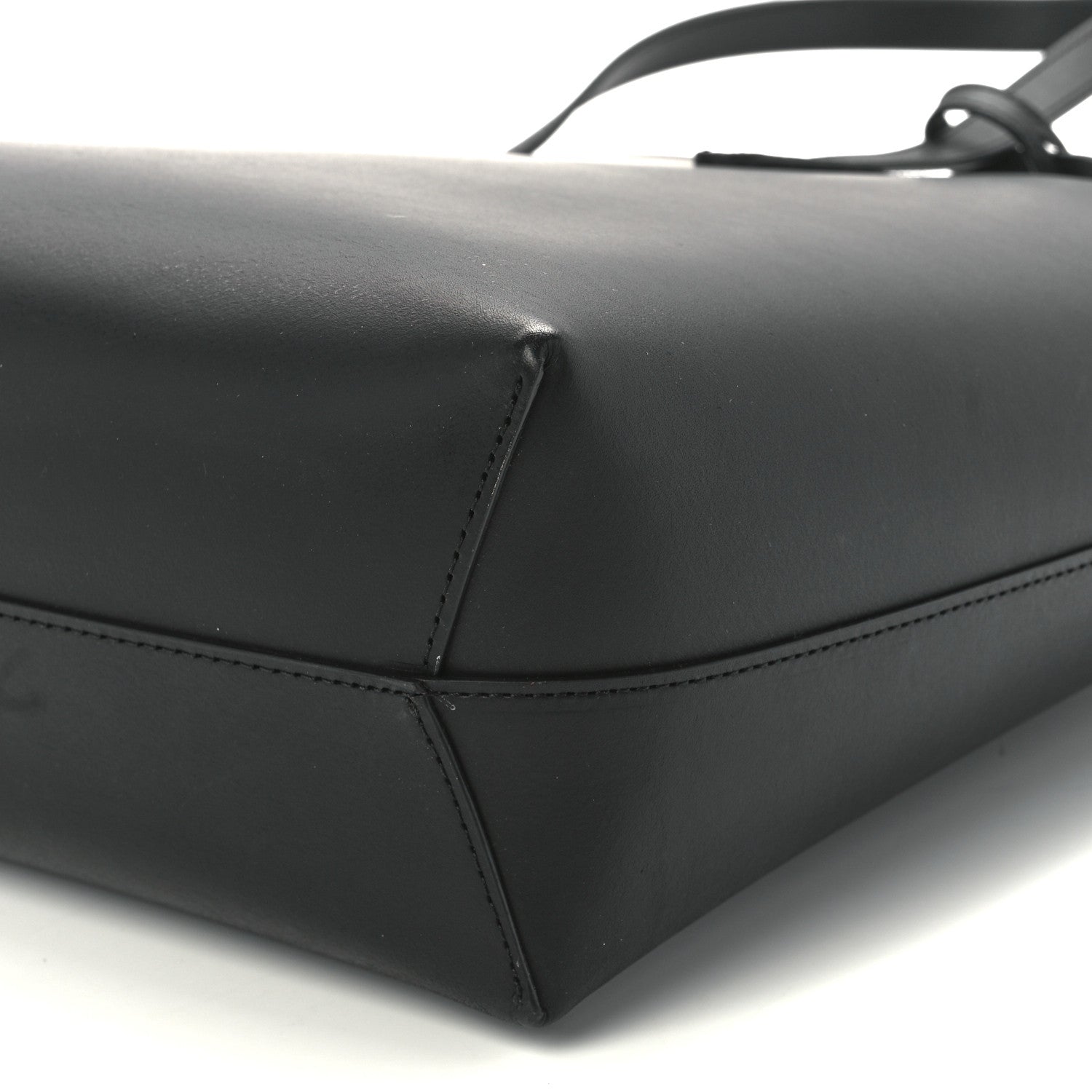 Mansur Gavriel Saffiano Large Shopping Tote Black Flamma 13 of 13