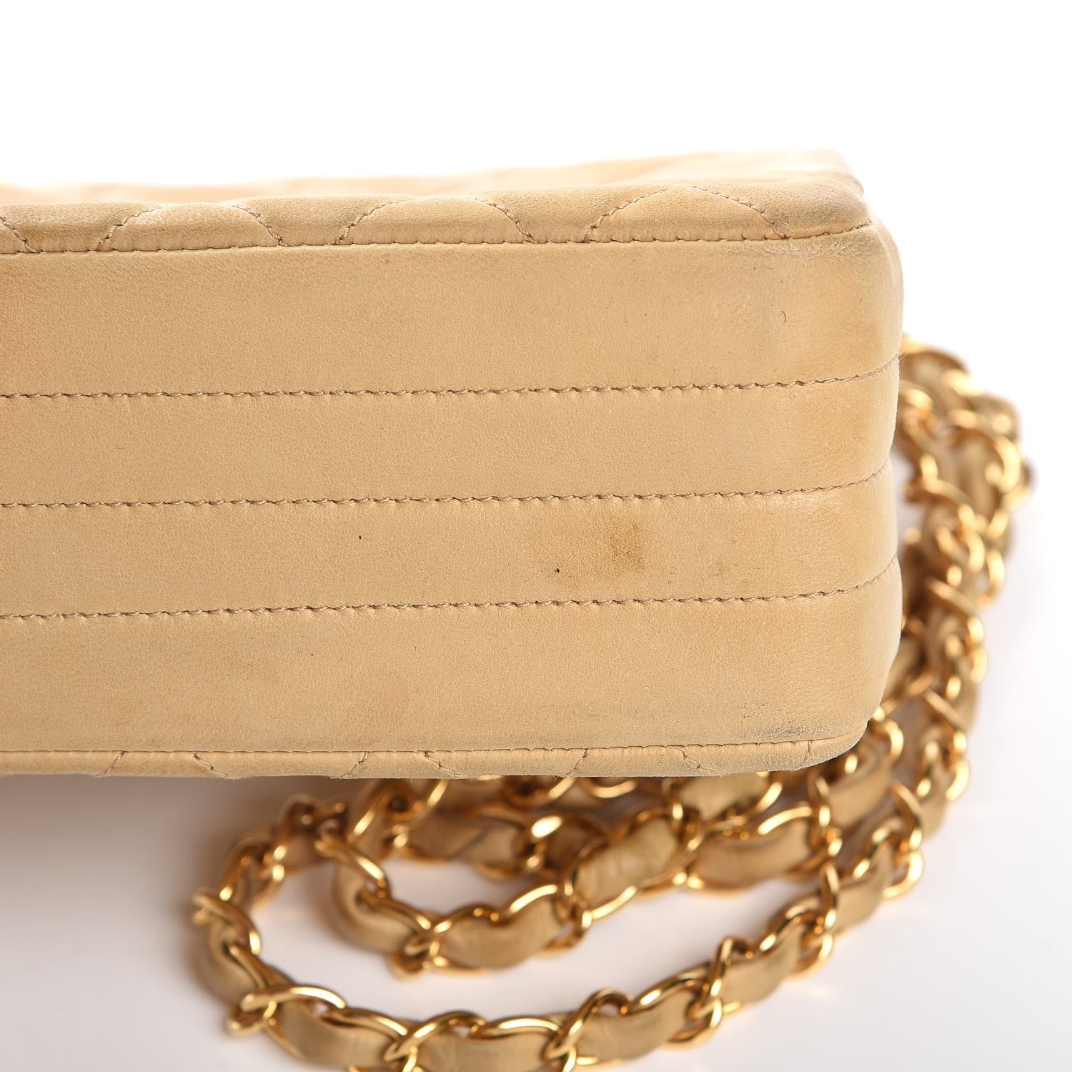 Chanel Lambskin Quilted Small Single Flap Beige 8 of 16