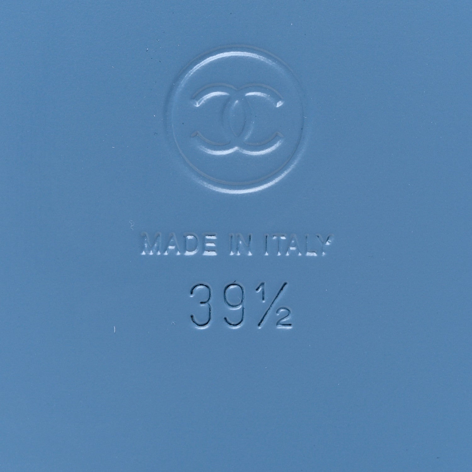Chanel Denim CC Dad Sandals 39.5 Light Blue 8 of 8