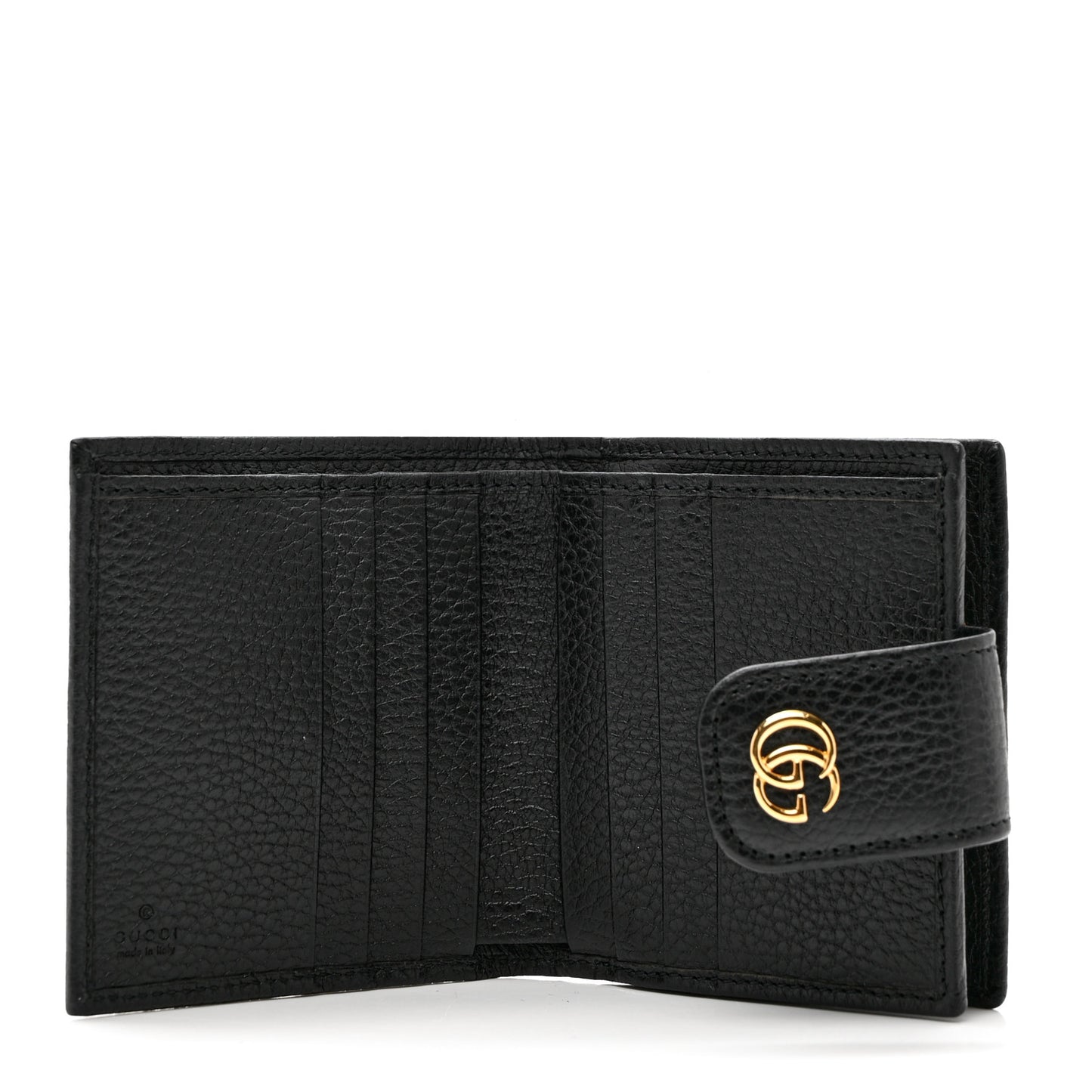 Dollar Calfskin GG Marmont French Wallet Black