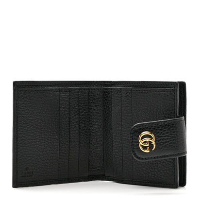 Gucci Dollar Calfskin GG Marmont French Wallet Black 5 of 8