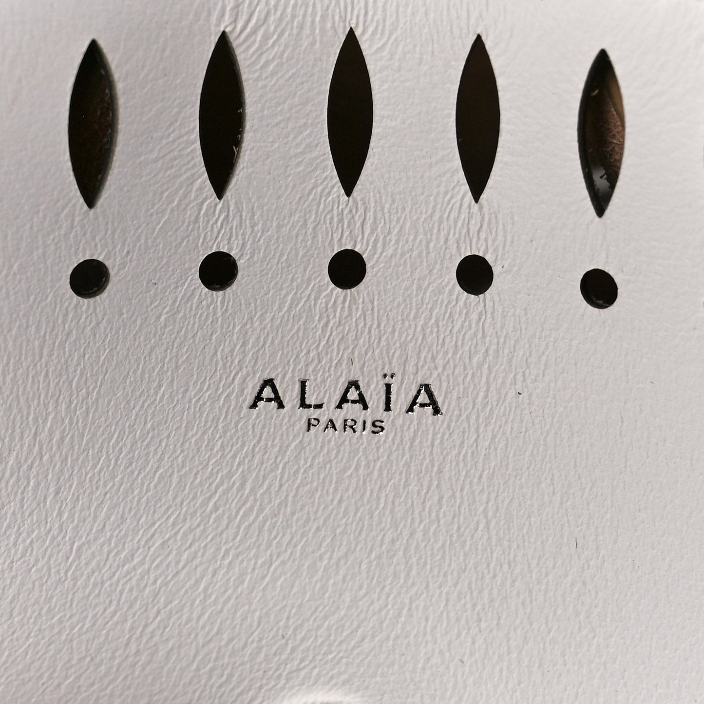 Calfskin Laser Cut Angele 20 Top Handle Bag White