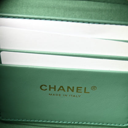Chanel Caviar Quilted Mini CC You Camera Case Dark Green 6 of 10