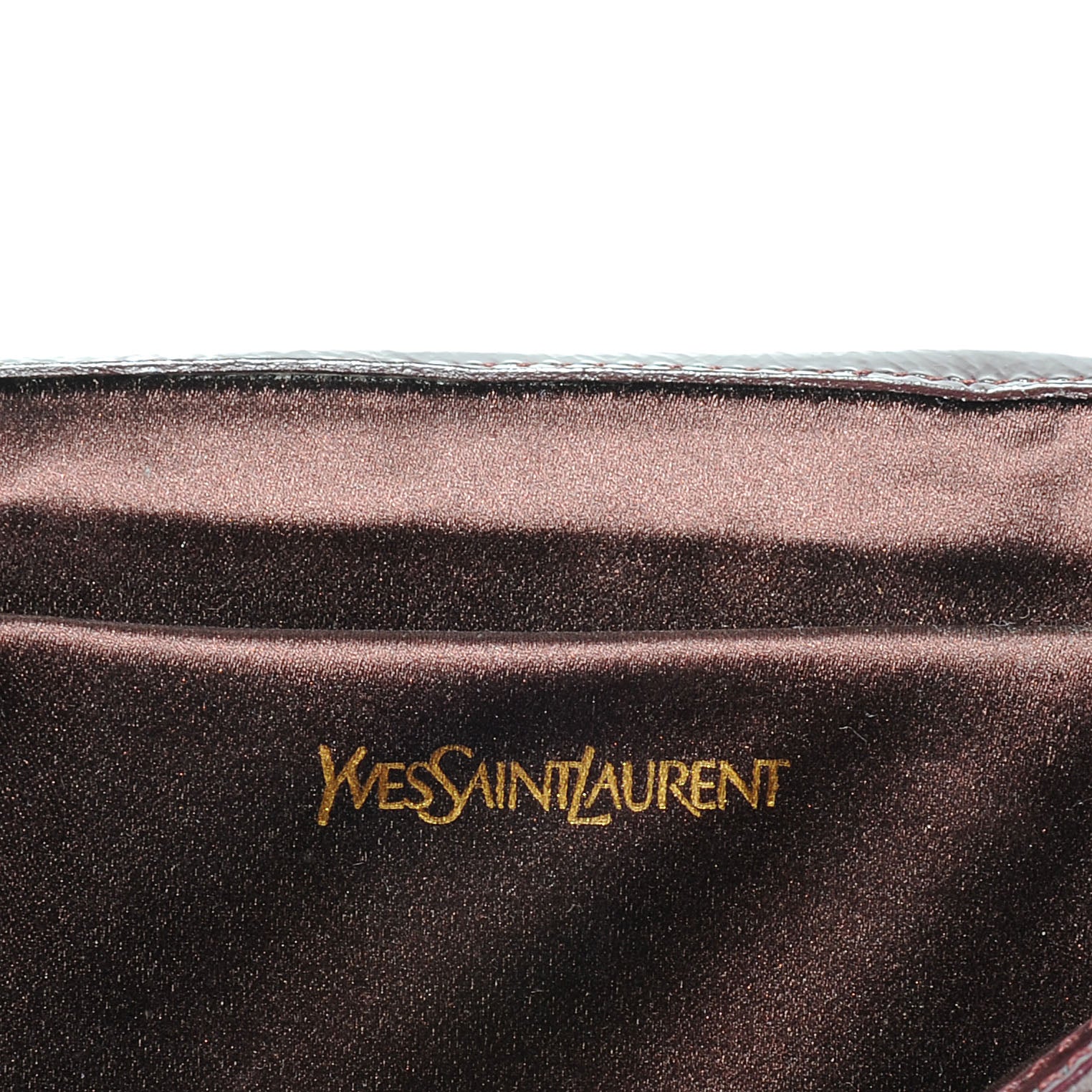 Saint Laurent Patent Belle de Jour Large Clutch Burgundy 6 of 7