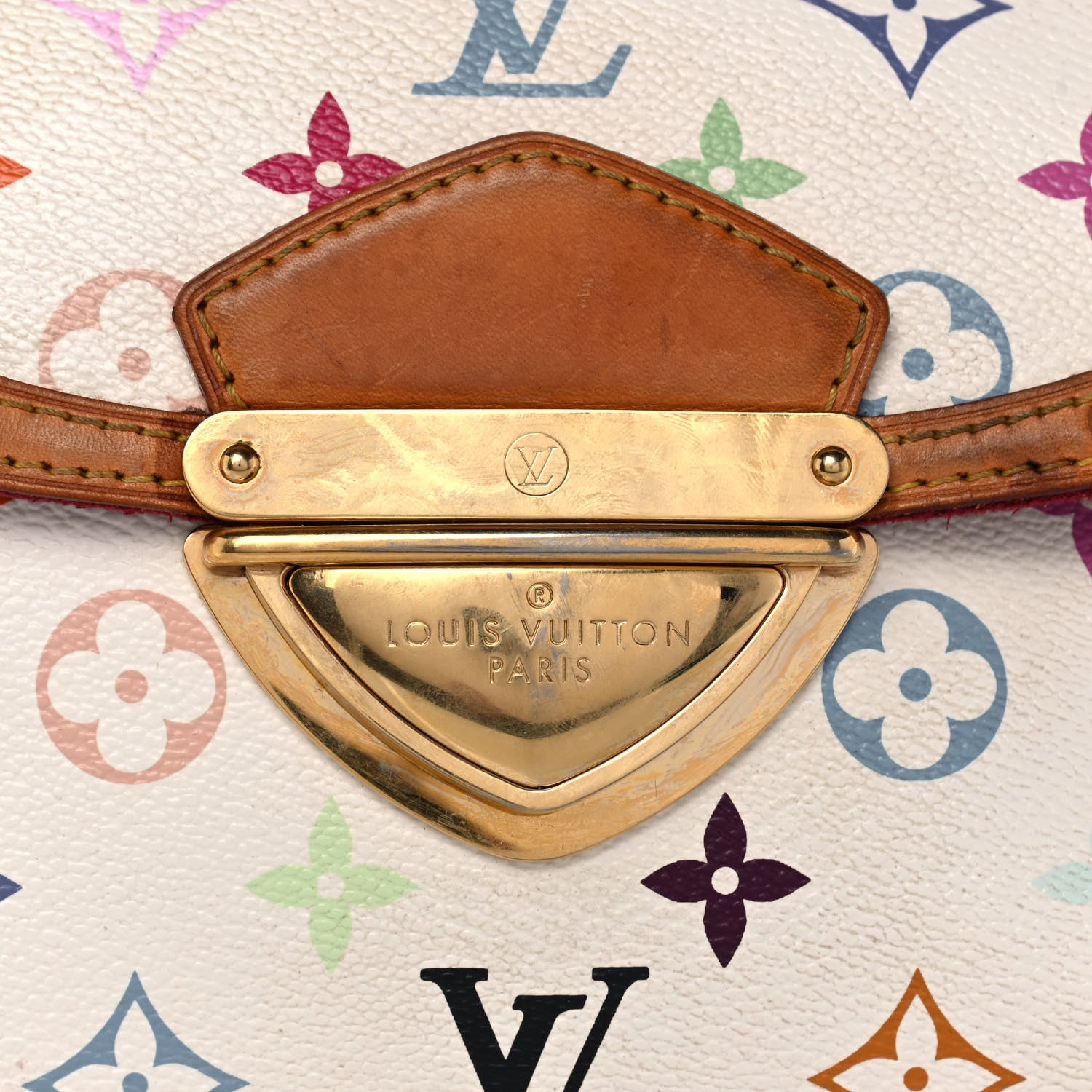 Louis Vuitton Monogram Multicolor Beverly MM White 6 of 12