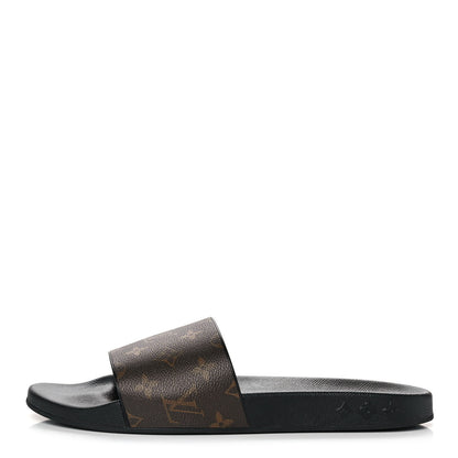 Louis Vuitton Rubber Monogram Mens Waterfront Mules 9 Macassar 1 of 8