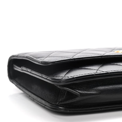 Chanel Lambskin Quilted Wallet On Chain WOC Black 9 of 20