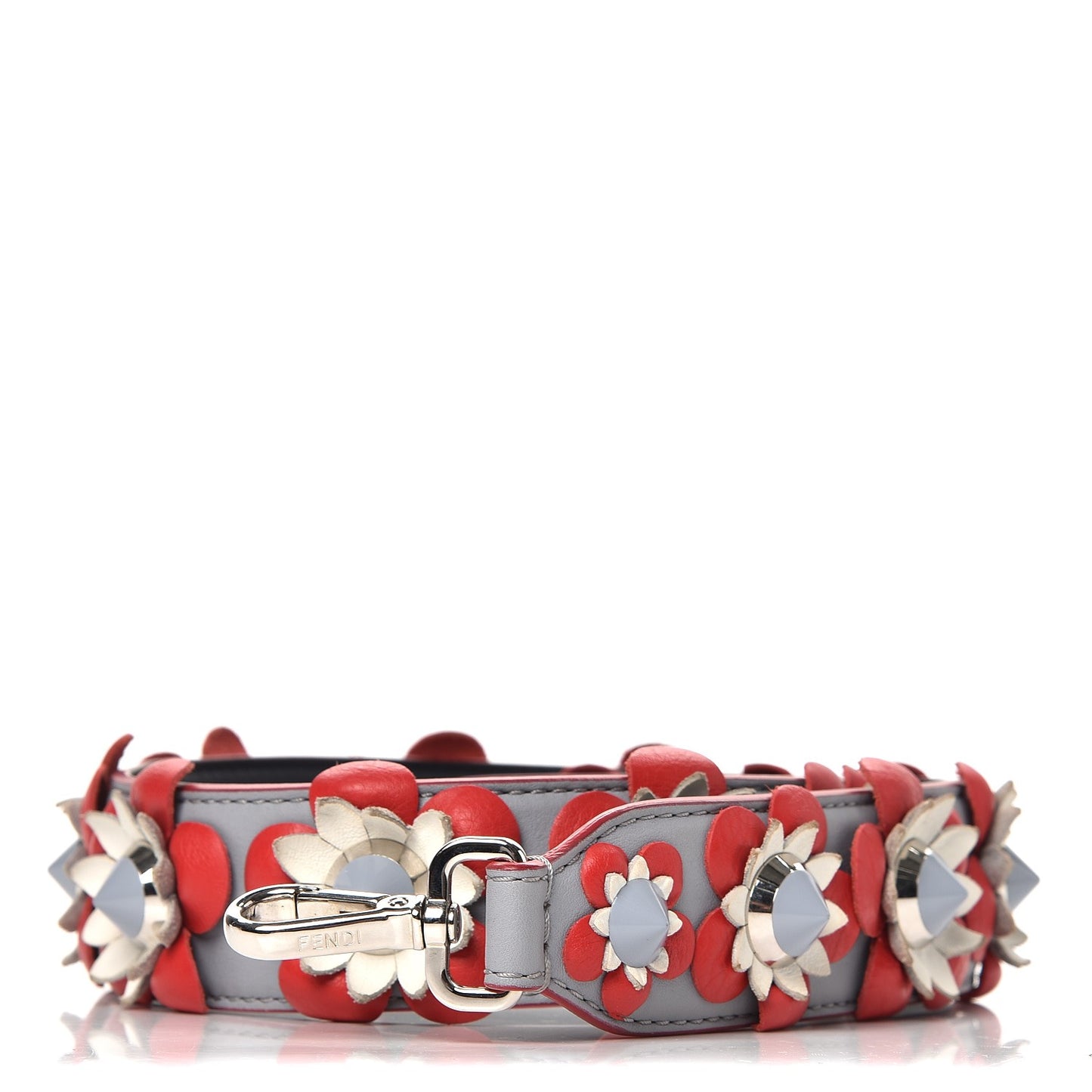 Vitello Dolce Flowerland Studded Strap You Ardesia Blue Notte