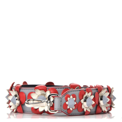 Fendi Vitello Dolce Flowerland Studded Strap You Ardesia Blue Notte 1 of 4
