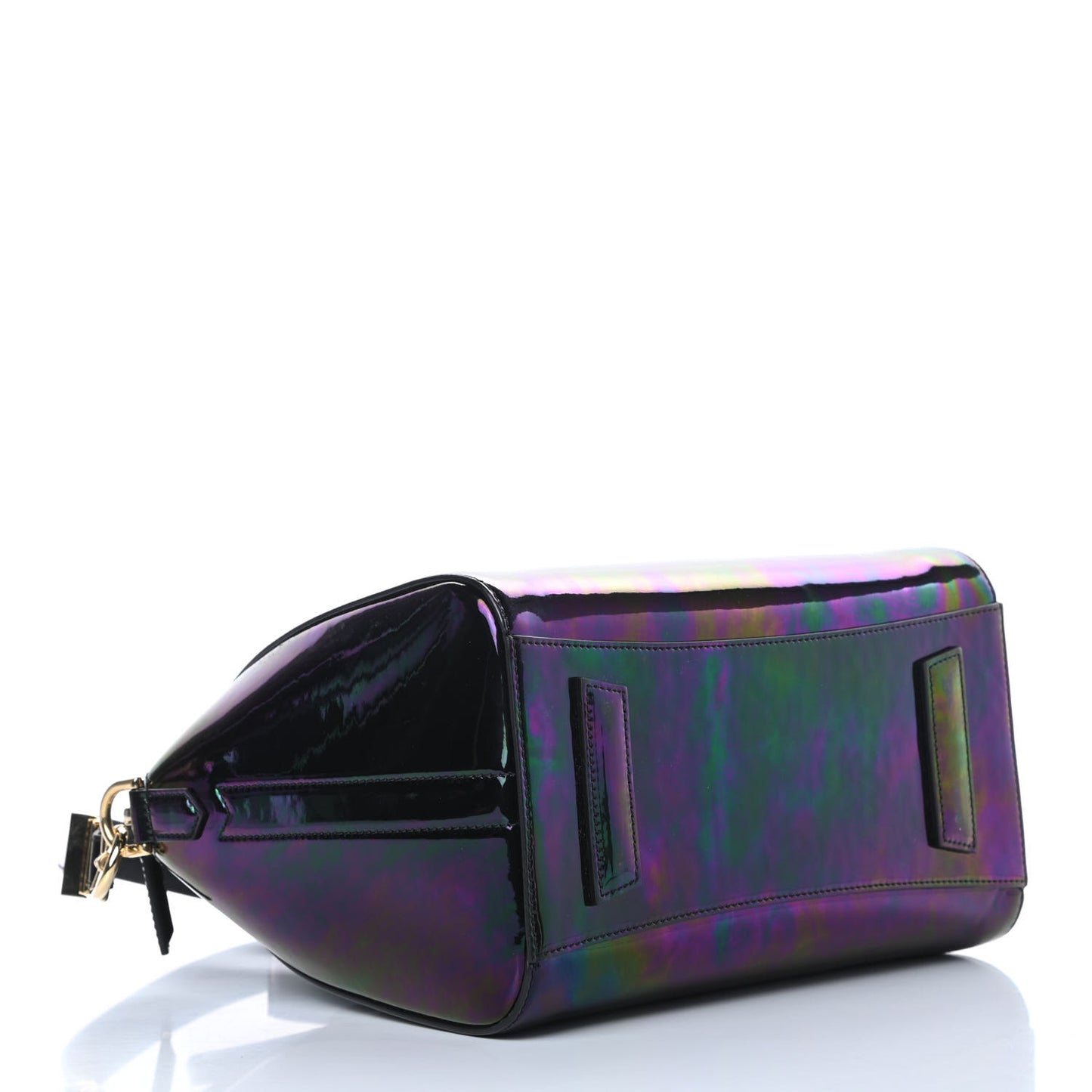 Calfskin Oil Slick Small Antigona Black