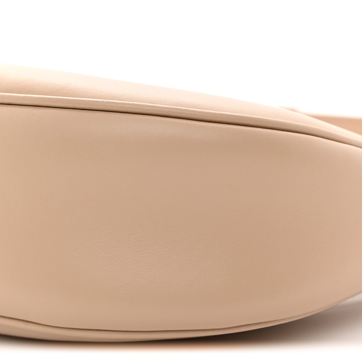 Smooth Calfskin Medium Strap Ava Triomphe Shoulder Bag Nude