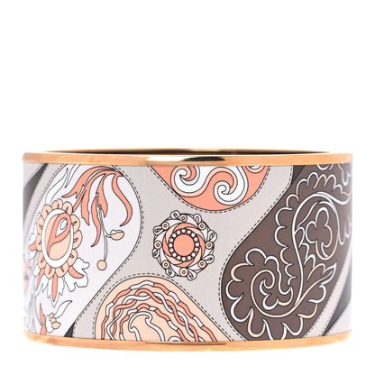 Hermes Enamel Printed Extra Wide Festival des Amazones Bracelet 70 1 of 5