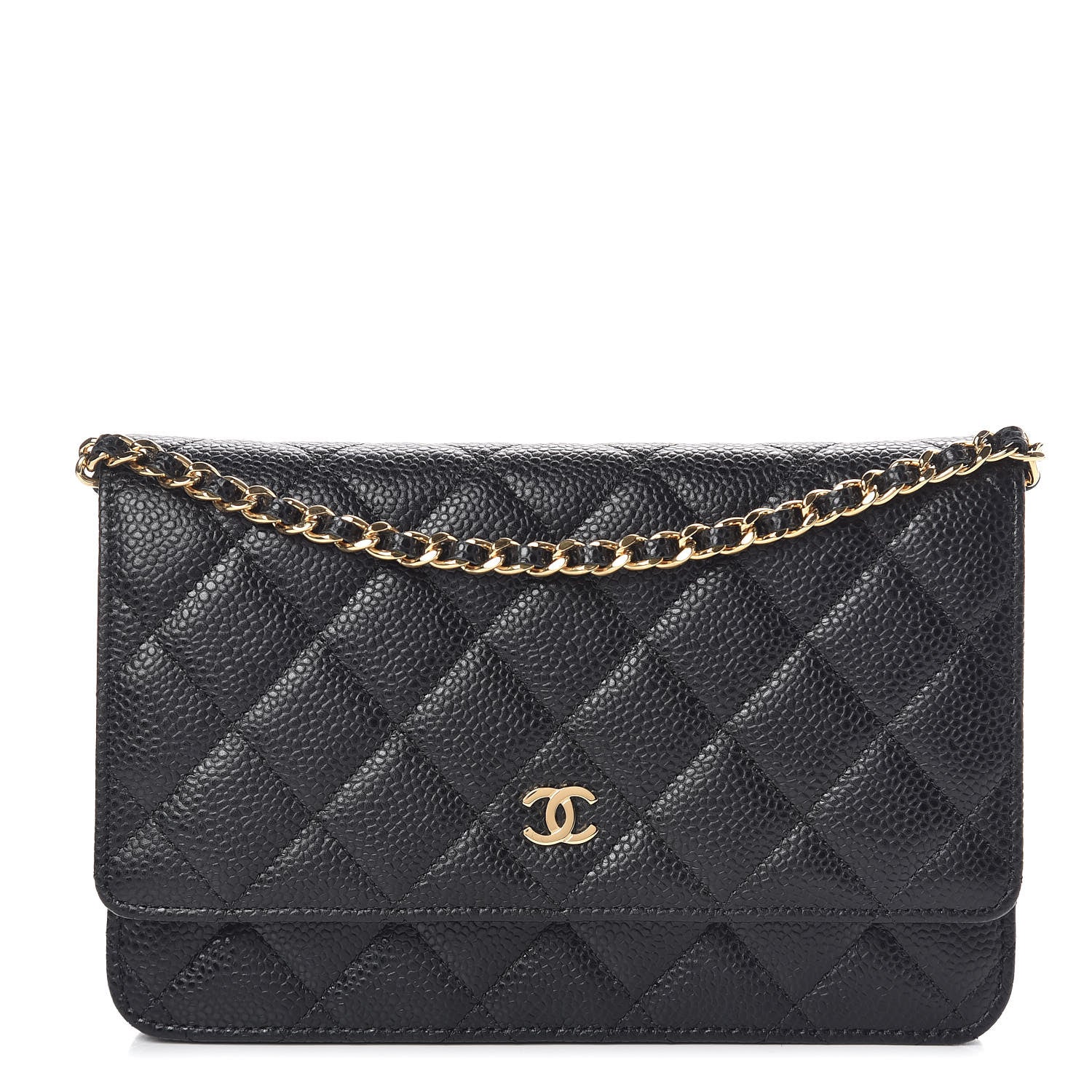 Chanel Caviar Quilted Wallet On Chain WOC Black 1 of 10