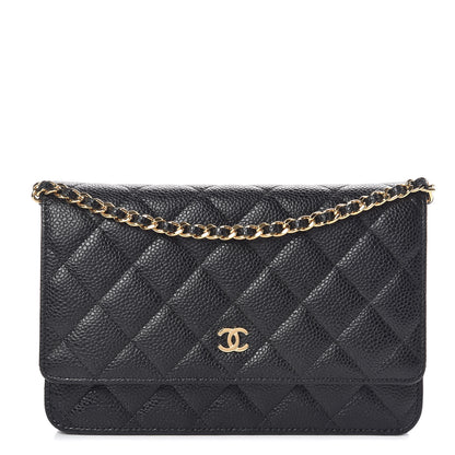 Chanel Caviar Quilted Wallet On Chain WOC Black 1 of 10