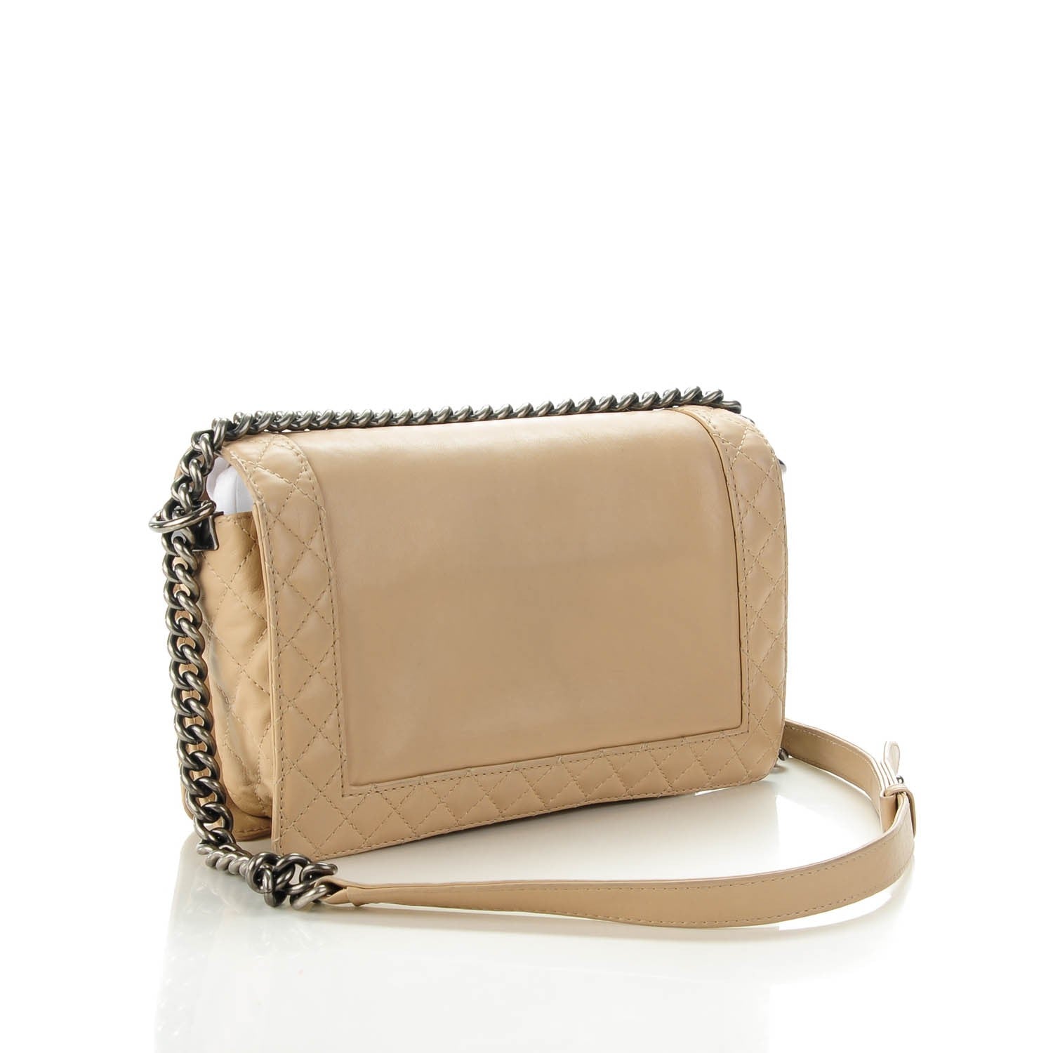 Chanel Calfskin Medium Boy Reverso Flap Beige Clair 3 of 7