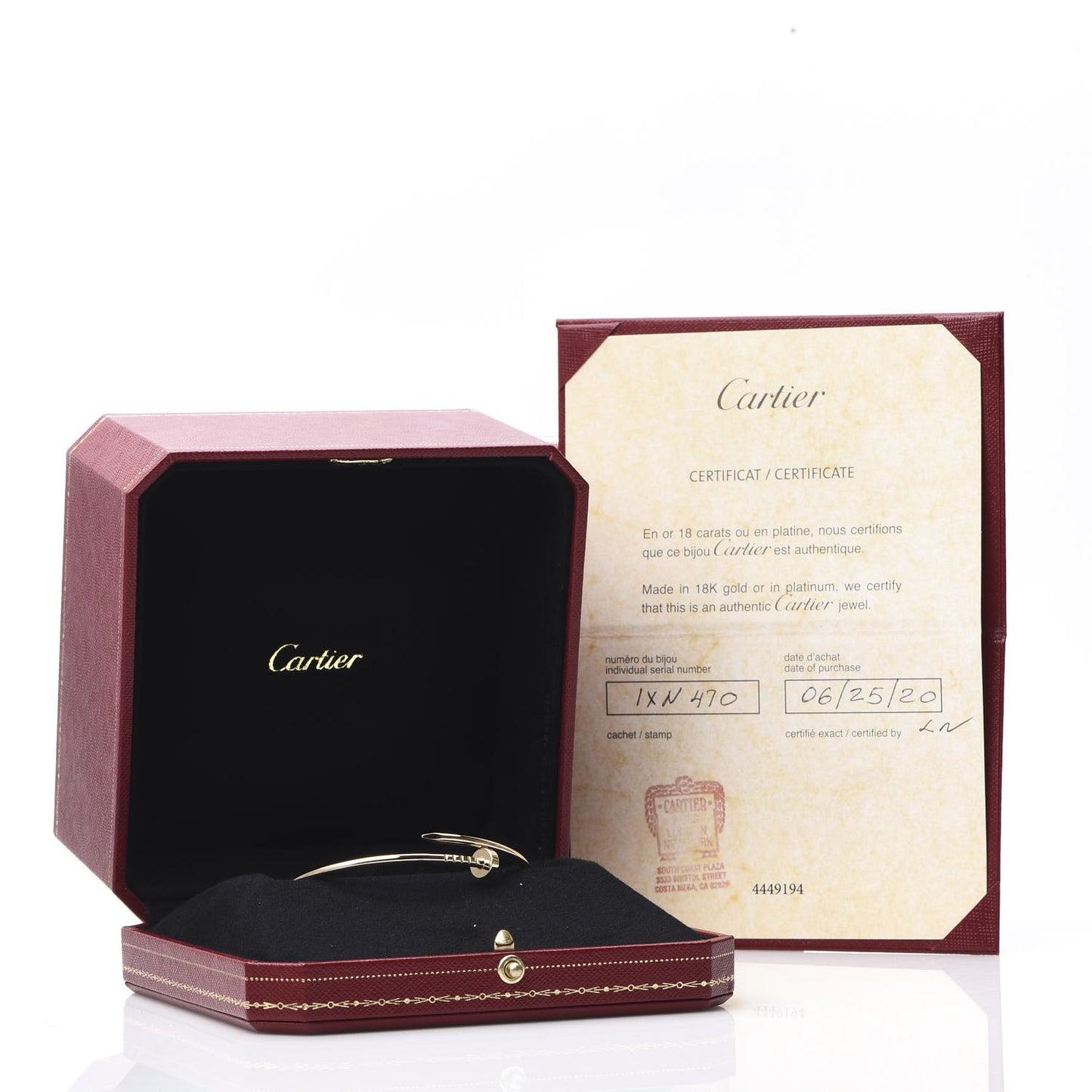 18K Yellow Gold Small Juste Un Clou Bracelet 17