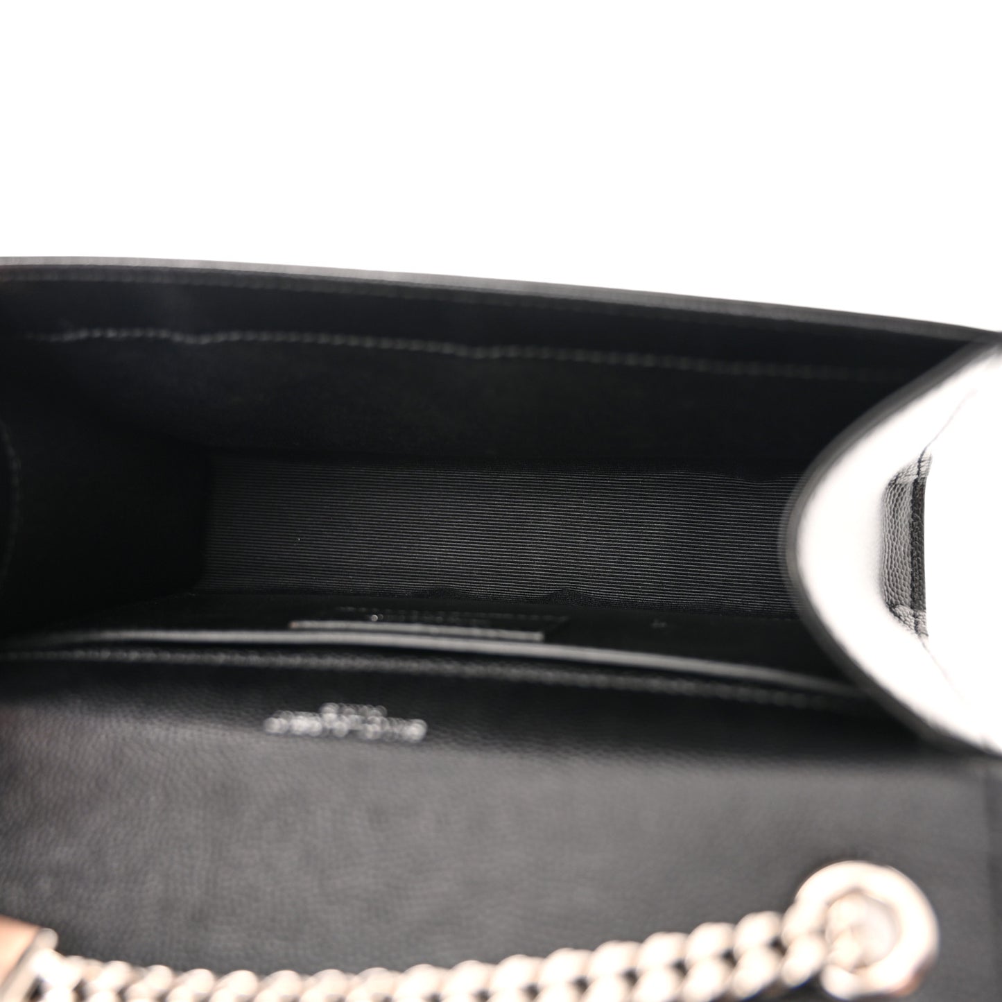 Grain De Poudre Small Monogram Kate Satchel Black