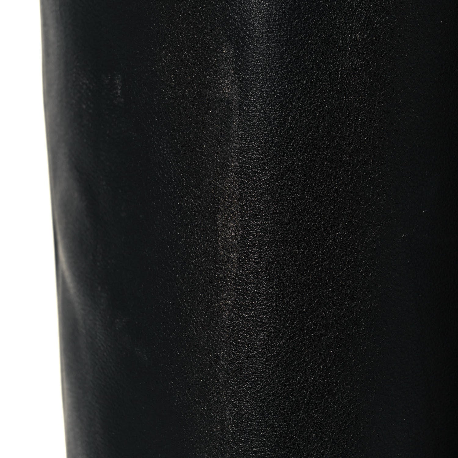 Saint Laurent Calfskin Dana Knee High Fringed Boots 36.5 Black 8 of 10
