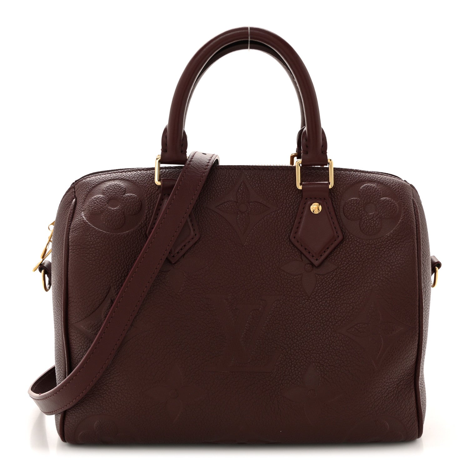 Louis Vuitton Empreinte Monogram Giant Speedy Bandouliere 25 Wine 1 of 11