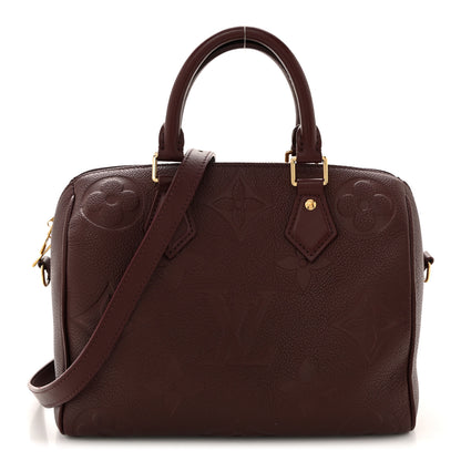 Louis Vuitton Empreinte Monogram Giant Speedy Bandouliere 25 Wine 1 of 11