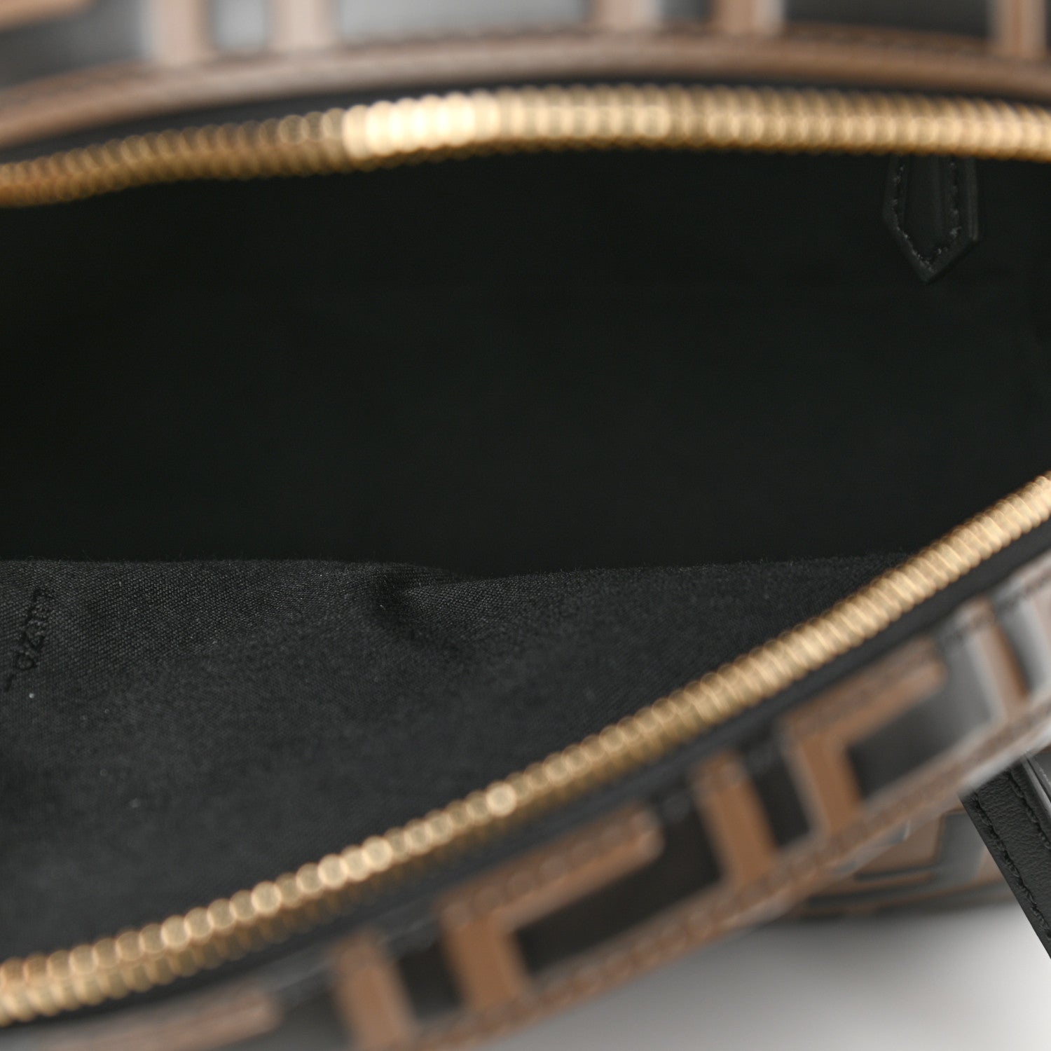 Fendi Vitello Bi-Color FF 1974 Embossed Mini Backpack Maya Black 5 of 10