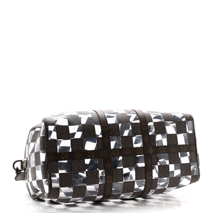 Louis Vuitton PVC Monogram Chess Keepall Bandouliere 50 3 of 10
