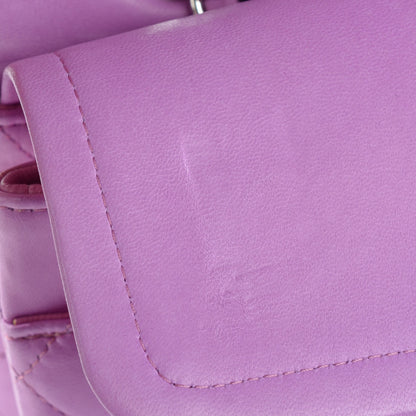 Chanel Lambskin Quilted Medium Double Flap Pink 9 of 15