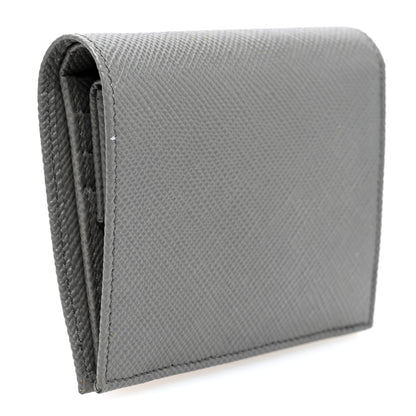 Prada Saffiano Metal Compact Snap Bi-Fold Wallet Marmo 3 of 6