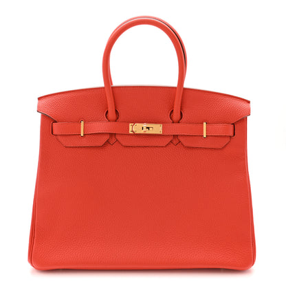 Hermes Togo BIRKIN 35 Capucine 1 of 11