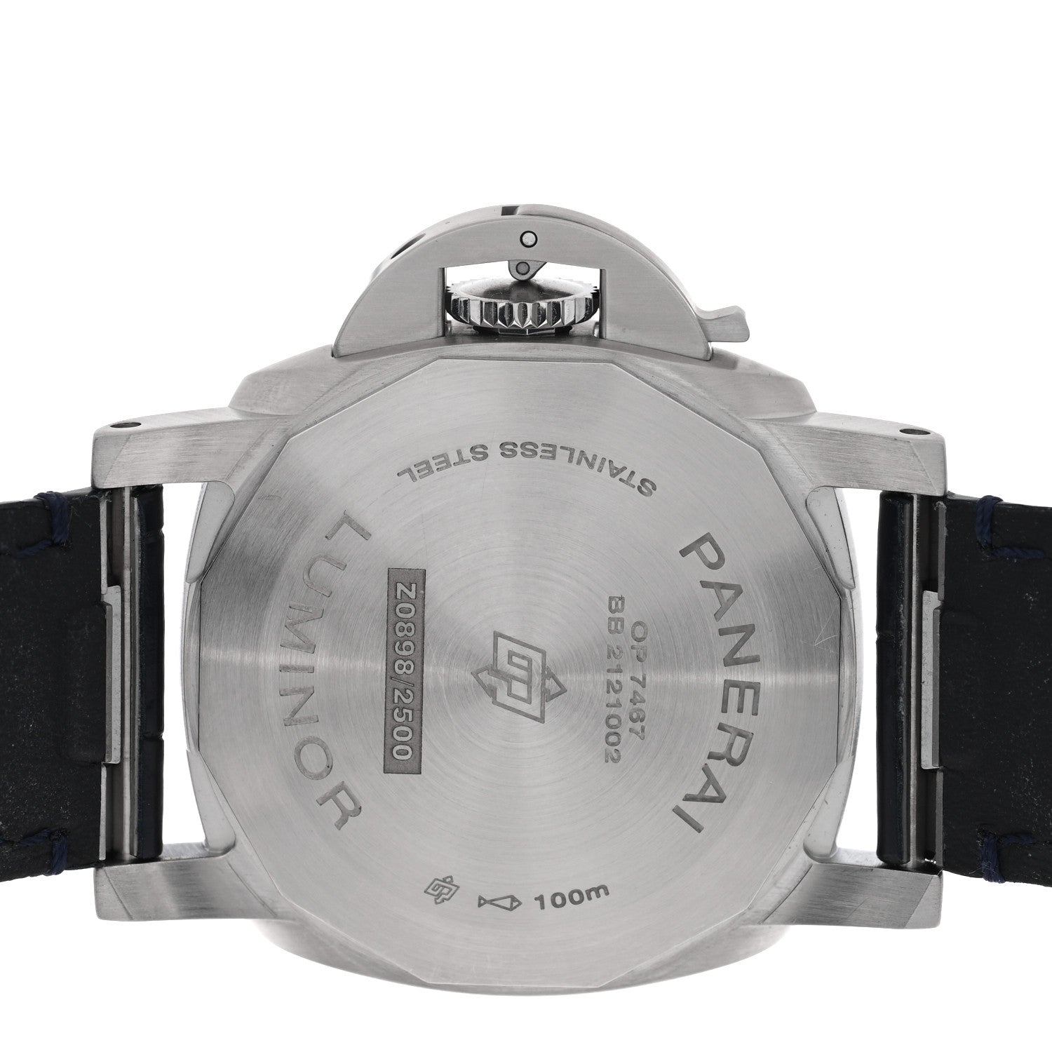 Breitling PANERAI Stainless Steel Alligator 40mm Luminor Quaranta Automatic Watch Blue PAM01370 Blue 4 of 5