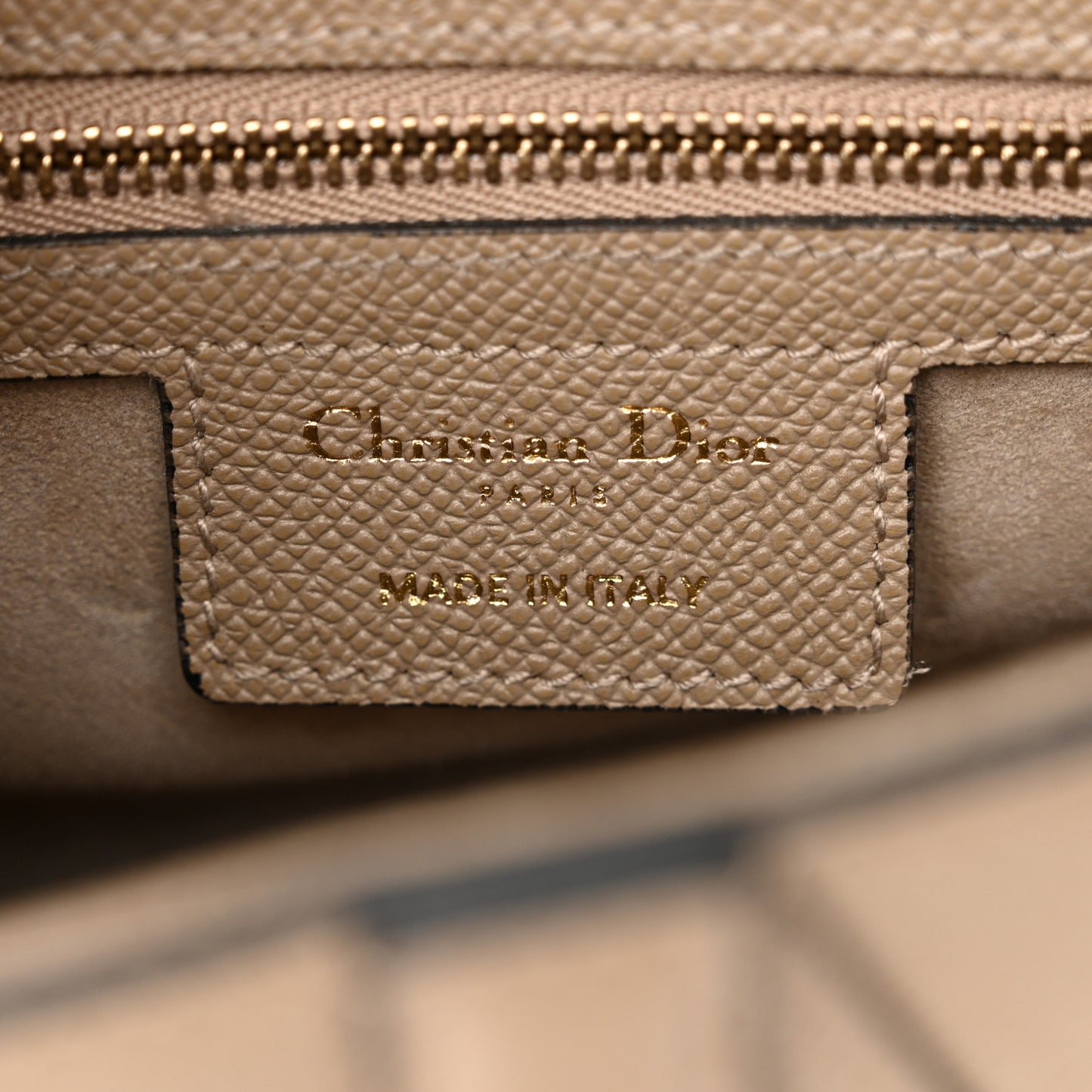 Grained Calfskin Saddle Bag With Strap Warm Taupe